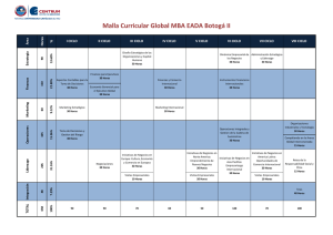 Malla Curricular Global MBA EADA Botogá II