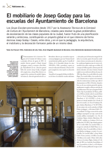 El mobiliario de Josep Goday para las escuelas del Ayuntamiento