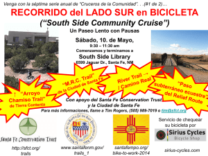 RECORRIDO del LADO SUR en BICICLETA