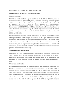 DIRECCIÓN DE CONTROL DEL SECTOR SERVICIOS FONDUR