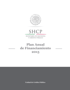 Plan Anual de Financiamiento 2015