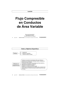 Flujo Compresible en Conductos de Área Variable