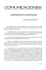 pdf La profesionalidad en el teatro para niños / Juan de la Cruz