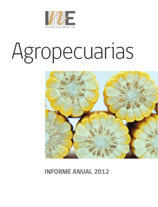 Estadísticas Agropecuarias. Informe Anual 2012