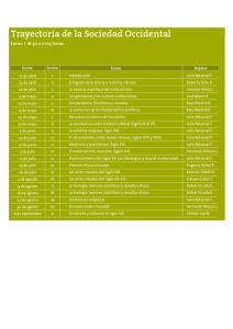 Trayectoria de la Sociedad Occidental