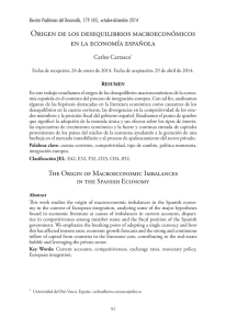 Origen de los desequilibrios macroeconómicos en la economía