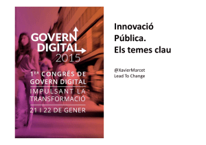 Presentació - Congrés de Govern Digital