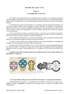 Historia del Arte – Sofía Lanchas San Pedro del Vaticano – Pág.: 1