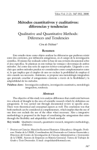 Métodos cuantitativos y cualitativos: diferencias y tendencias