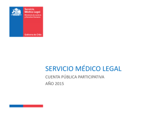 Anualmente - Servicio Médico Legal