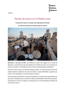 Conciertos de Jazz en la azotea más espectacular de Gaudí La