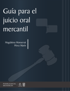 Guía para el juicio oral mercantil