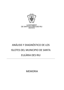análisis y diagnóstico de los islotes del municipio de santa eulària