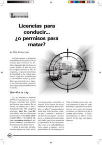 Licencias para conducir... ¿o permisos para matar?