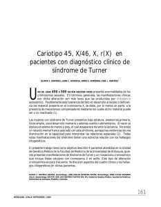 Cariotipo 45, X/46, X, r(X) en pacientes con diagnóstico