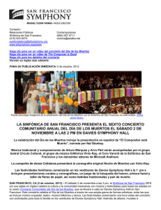 la sinfónica de san francisco presenta el sexto concierto comunitario