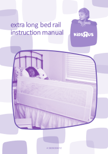 extra long bed rail instruction manual