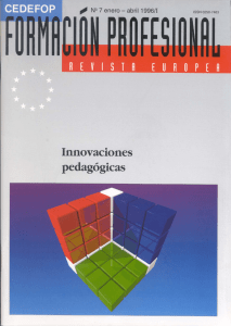 Revista europea de formación profesional 7/1996 - Cedefop