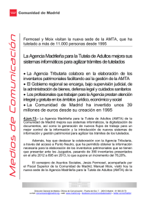 La Agencia Madrileña para la Tutela de Adultos mejora sus
