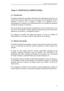 Tema 4 : POTENCIAL ESPONTÁNEO