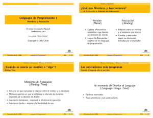 Nombres y Asociación - LDC - Universidad Simón Bolívar