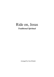 Ride on, Jesus