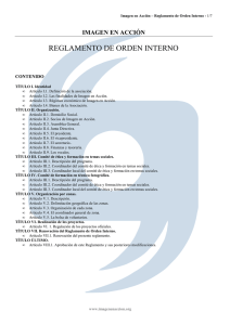 Reglamento de Orden Interno