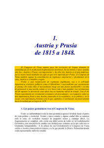 1. Austria y Prusia de 1815 a 1848.