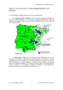 Tema 6: Los ríos de España - IES Gran Capitán de Córdoba