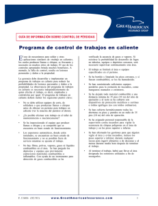 En Español - Programa de Control de Trabajos en Caliente