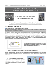 La Corriente Eléctrica