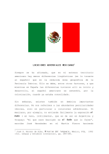 Locuciones adverbiales mexicanas