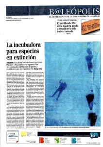 Incubadora para especies en extinción. 2009. Baleópolis. El mundo