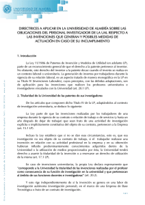 Directrices de la Universidad de Almería