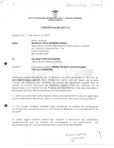 Concepto No 006 11-02-2013 - Instituto Nacional de Medicina Legal