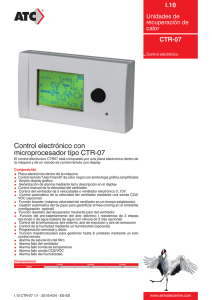 Control electrónico con microprocesador típo CTR-07