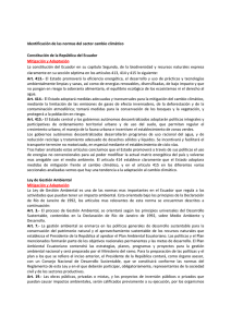 Identificación de las normas del sector cambio climático