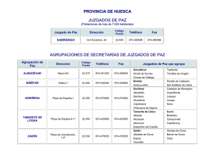 Agrupaciones de Secretarías de Juzgados de Paz de Huesca