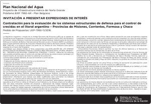 Sistemas Estructurales de defensa Misiones-Corientes