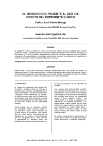 El derecho del paciente al uso correcto del expediente