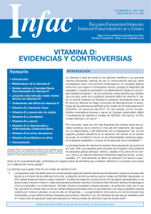 vitamina d: evidencias y controversias