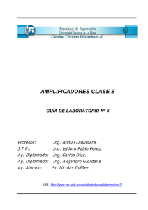 AMPLIFICADORES CLASE E - Universidad Nacional de La Plata