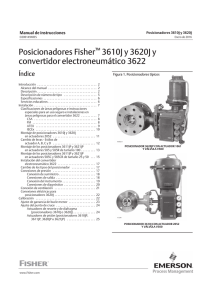 Posicionadores Fisher™ 3610J y 3620J y convertidor
