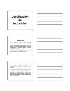 Localización de Industrias