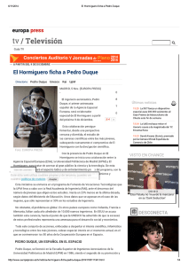 El Hormiguero ficha a Pedro Duque