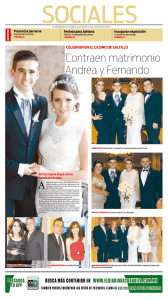 Contraen matrimonio Andrea y Fernando