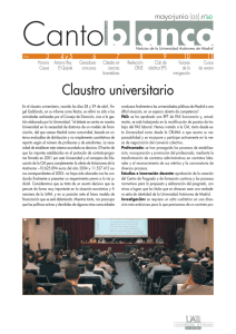 Claustro universitario - Universidad Autónoma de Madrid