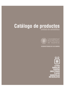 Catálogo de productos - UPV Universitat Politècnica de València