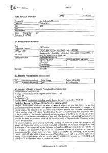 Page 1 Short CW Part A. Personal Information DATE 07|17|2015