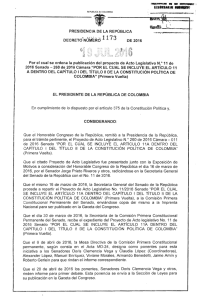 Decreto 1173 de 2016 - Presidencia de la República